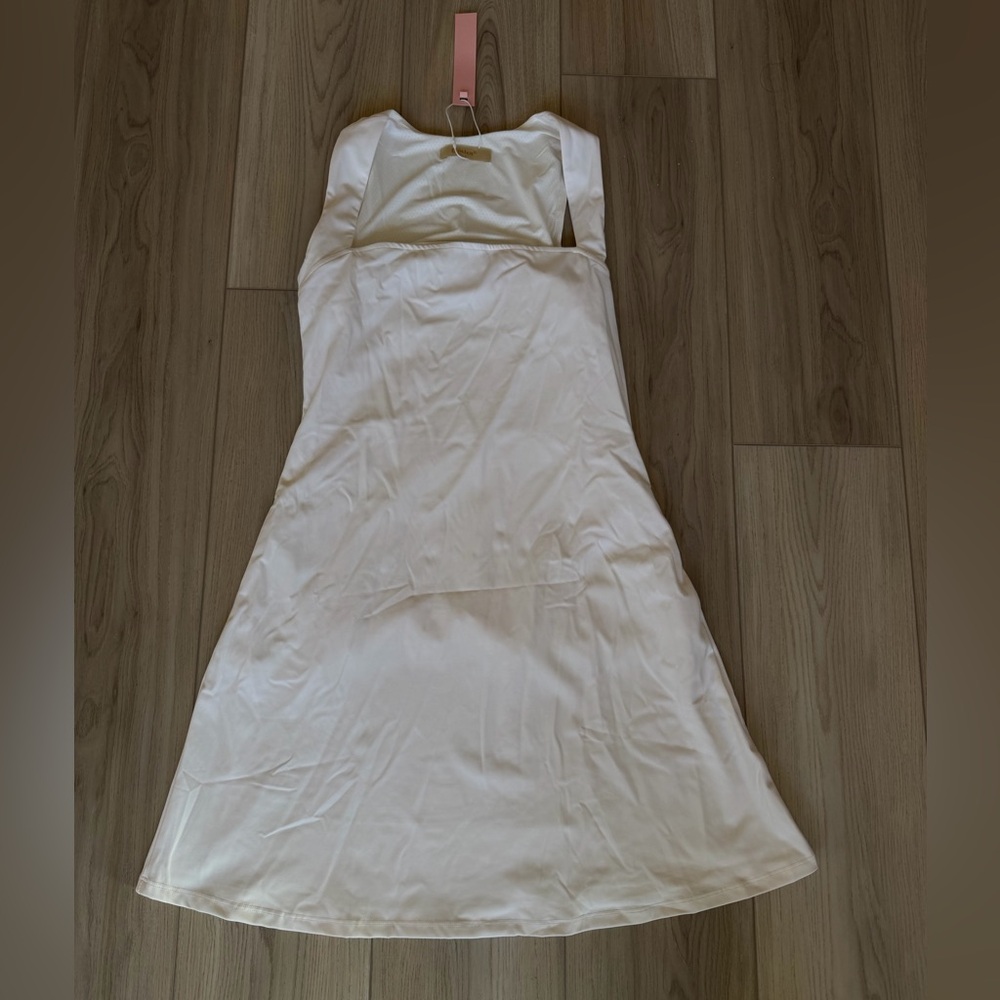 Square Neck White Mini Dress - Picture 4 of 5